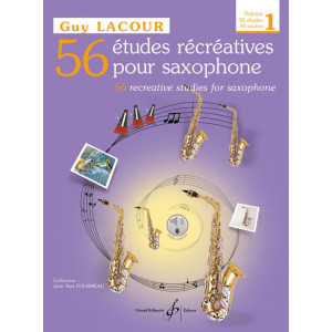 56 Recreative Studies for Saxophone Vol. 1 G. LACOUR